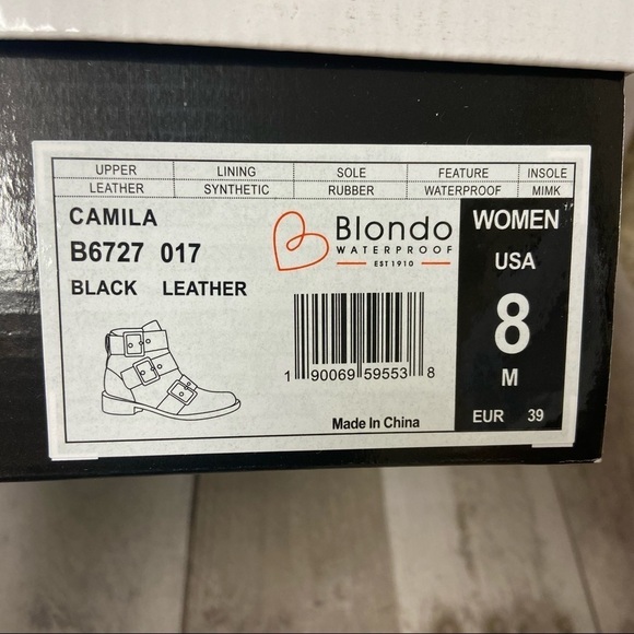 NWT Blondo Camila Leather Boots Size 8 - Picture 13 of 13